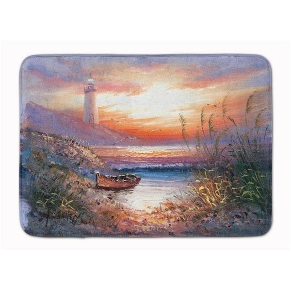 Carolines Treasures Carolines Treasures APH4130RUG Lighthouse Scene with Boat Machine Washable Memory Foam Mat APH4130RUG - main